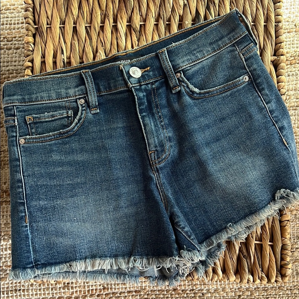 Hudson | “Gemma” Denim Highwaist Shorts